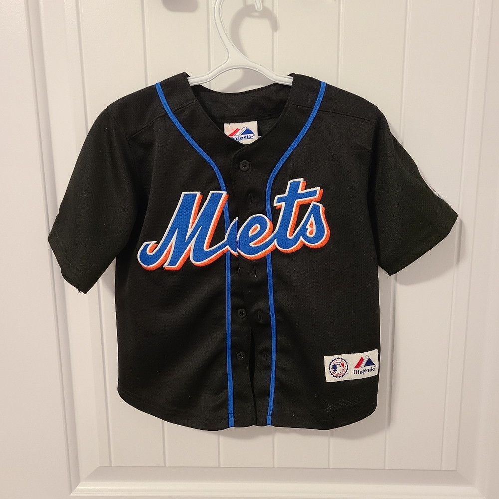 🌟5/$25 New York Mets Kids Black Jersey Size 4